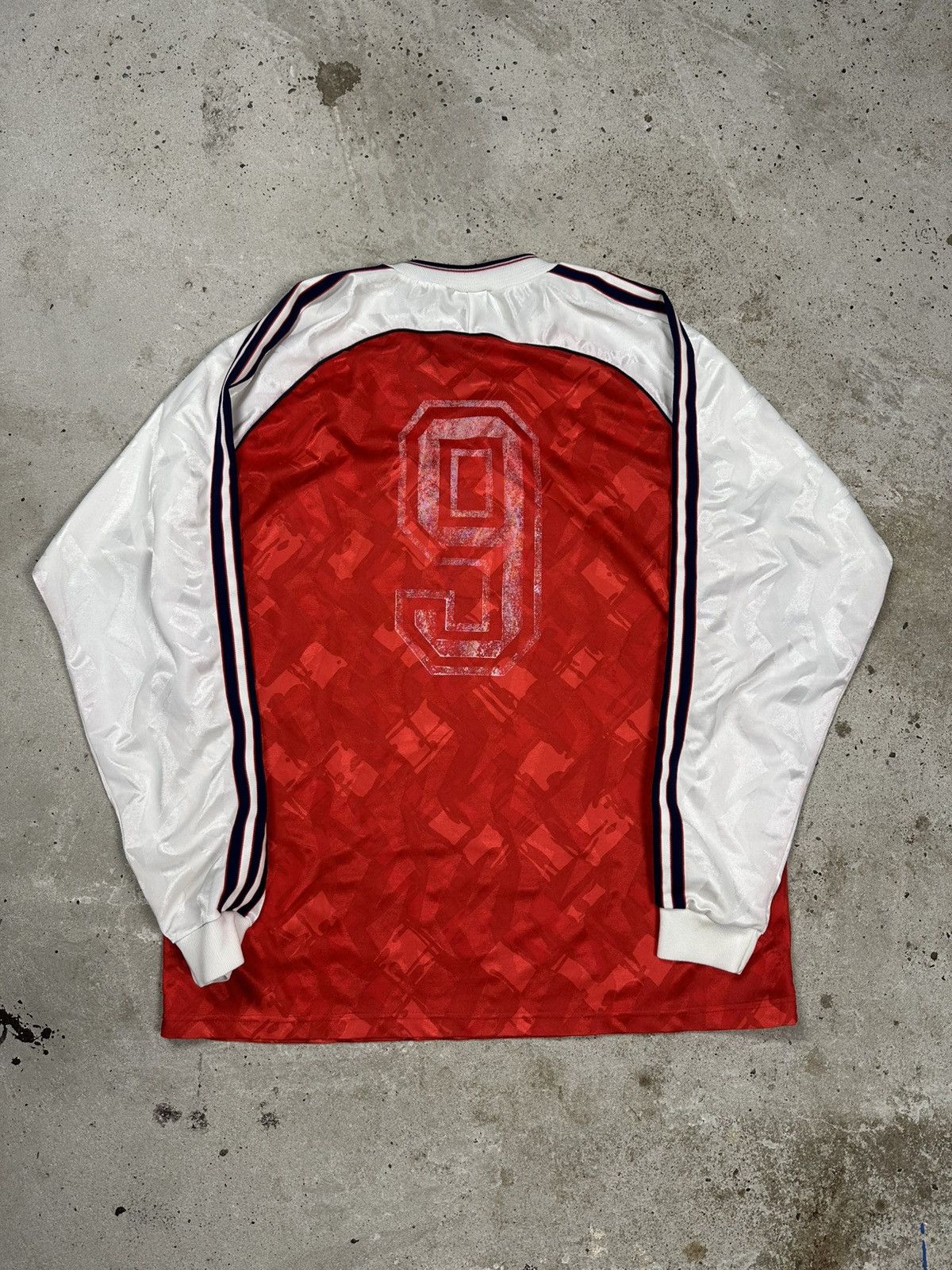 Adidas Vintage 90s Adidas Template Red Long Sleeve Jersey Blokecore Size US L / EU 52-54 / 3 - 2 Thumbnail