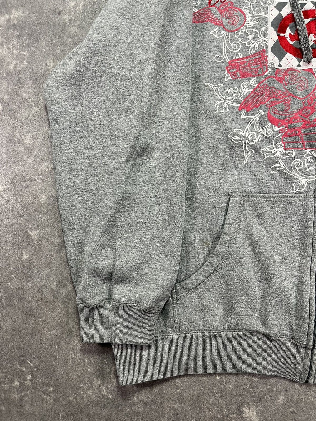 Ecko Unltd. Ecko Unltd Big Tattoo Print Logo Baggy Zip Hoodie XL XXL Size US XL / EU 56 / 4 - 4 Thumbnail