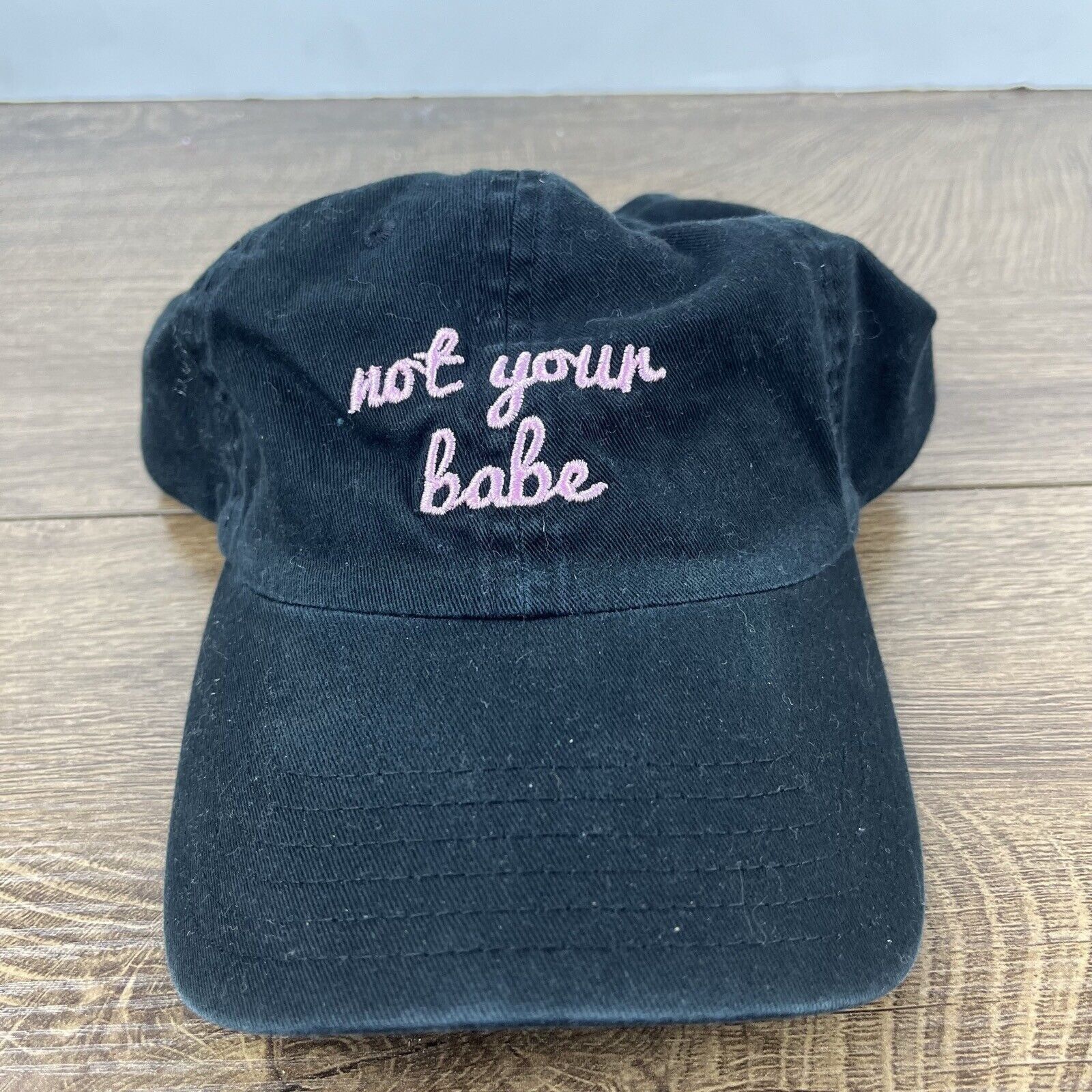 Other Not Your Babe Hat Not Your Babe Hat Black Adjustable Hat Bla Size ONE SIZE - 2 Thumbnail