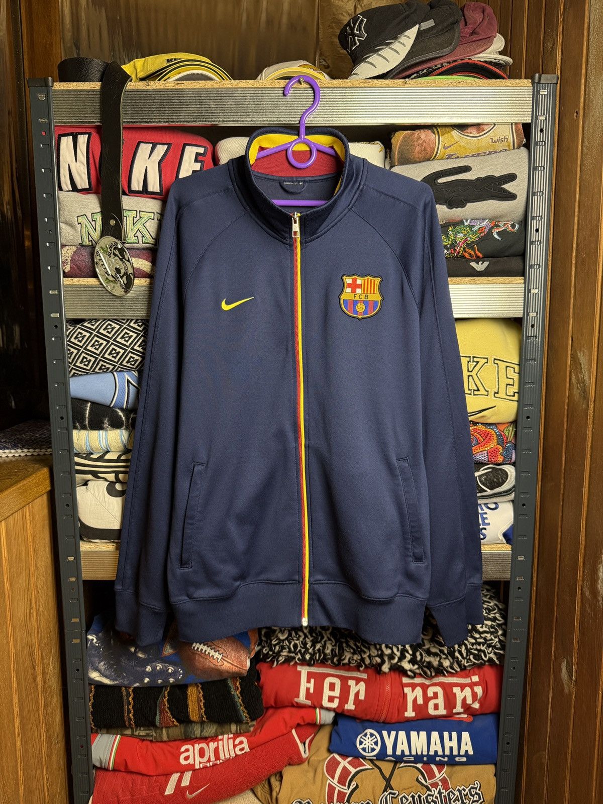 Nike Vintage Nike FCB Barcelona Zip Sweatshirt Jersey Size US XL / EU 56 / 4 - 1 Thumbnail