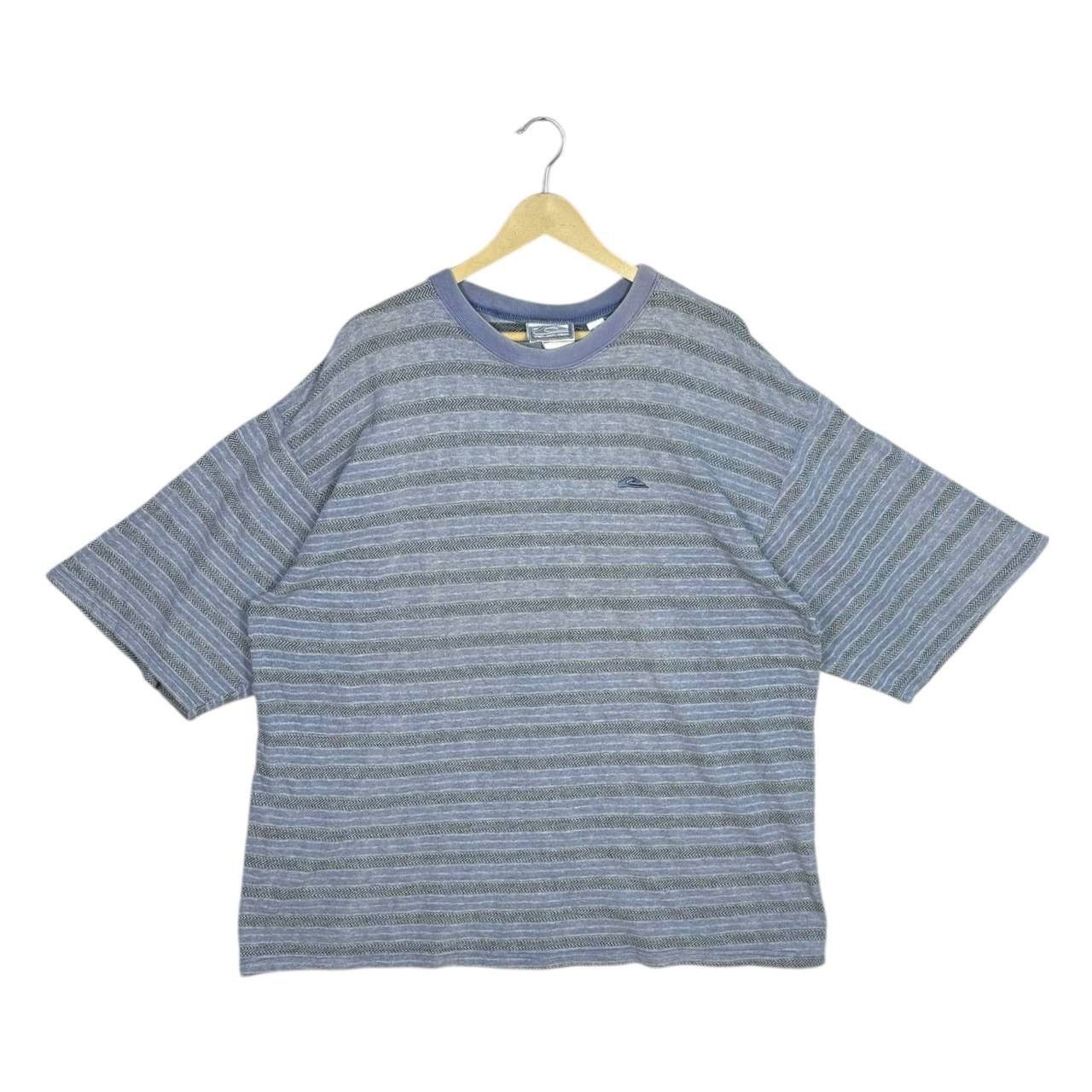 Quiksilver Vintage 90s Quiksilver Striped T-Shirt XL Made in USA Blue Size US XL / EU 56 / 4 - 1 Thumbnail