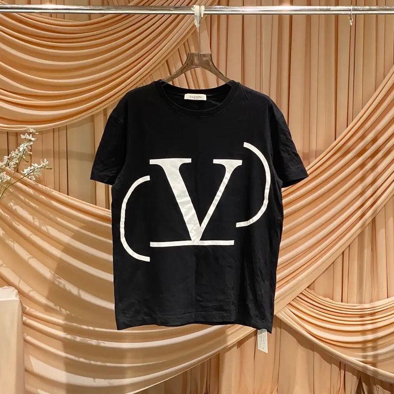 Valentino Valentino Black Cotton T-Shirt for Women 0089 Size M / US 6-8 / IT 42-44 - 1 Thumbnail
