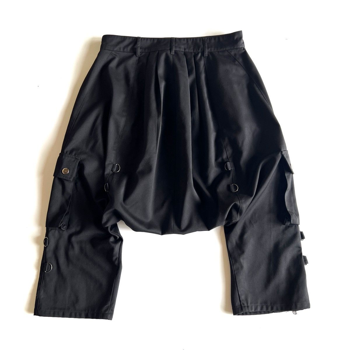 Japanese Brand Y2k Black Peace Now Sarouel Black Pants Size US 32 / EU 48 - 8 Thumbnail
