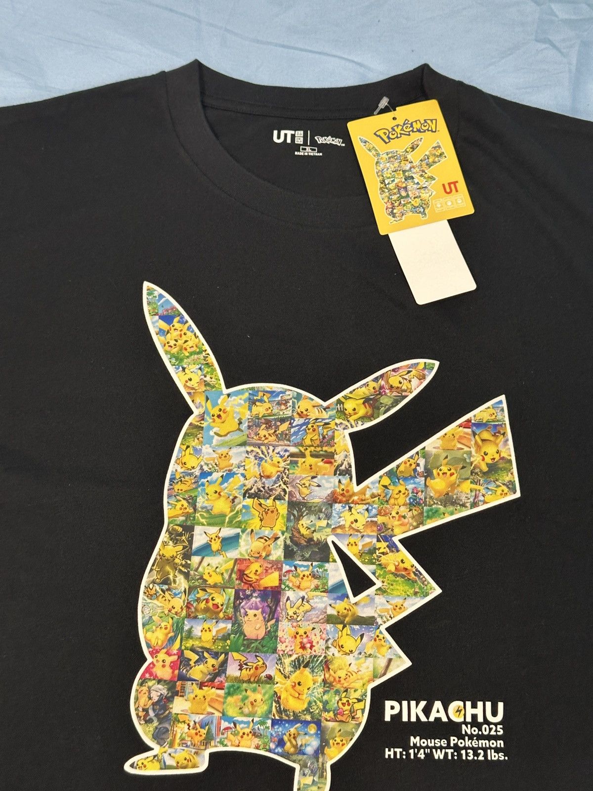 Uniqlo SZ XL US SIZE UNIQLO UT x Pokémon Pikachu Black T-Shirt Size US XL / EU 56 / 4 - 2 Thumbnail