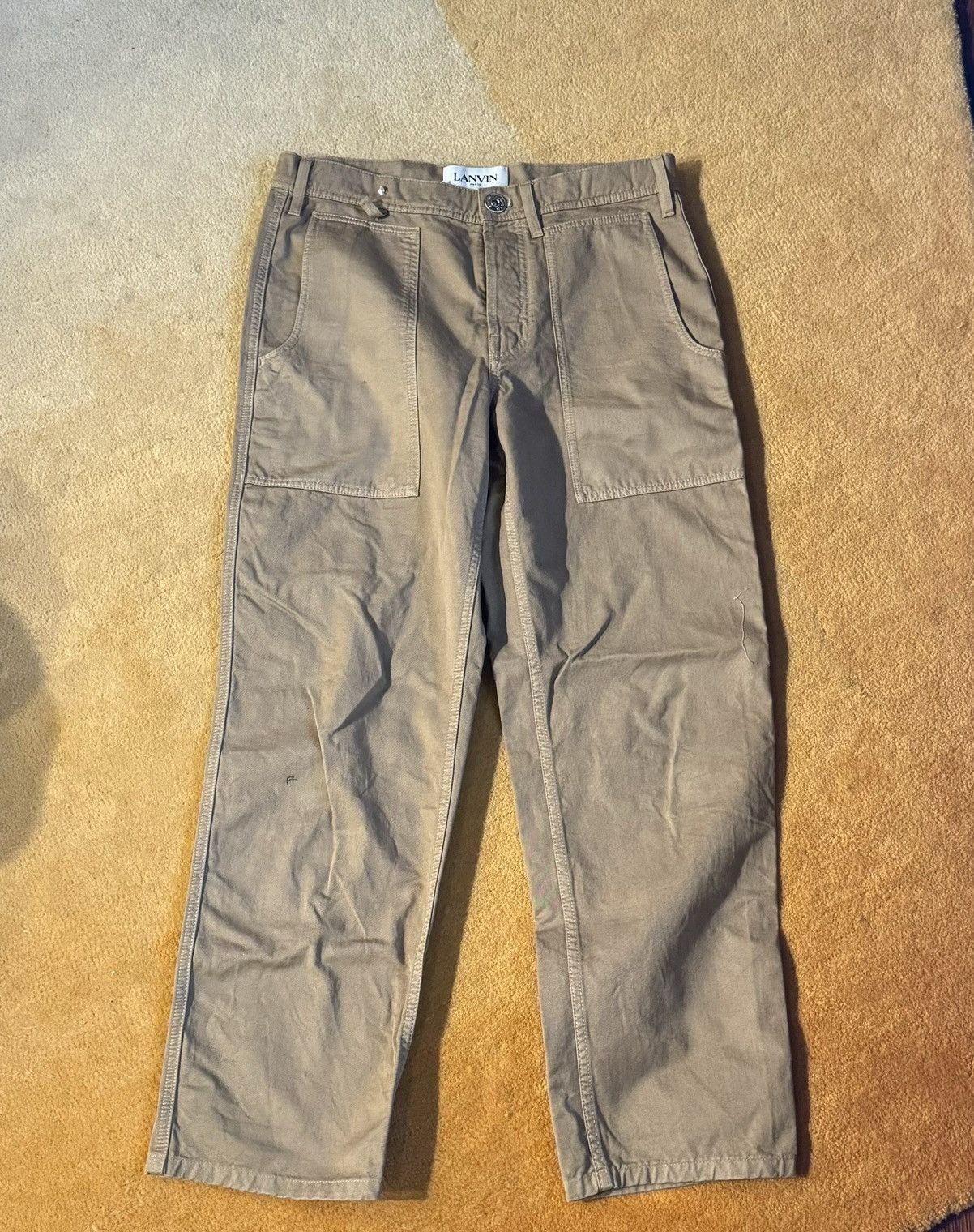 image of Beige Lanvin Fatigue in Brown, Men's (Size 31)