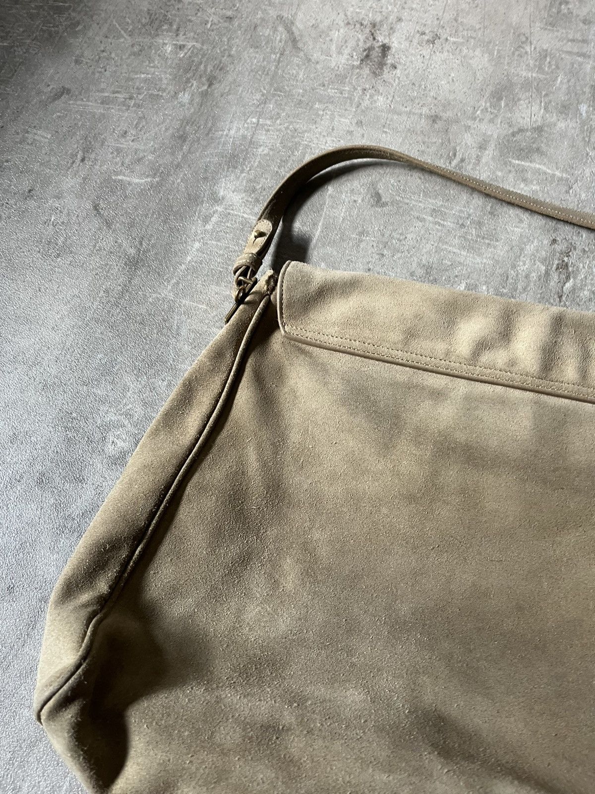 Jil Sander Vintage Jil Sander suede shoulder bag khaki green Size ONE SIZE - 9 Thumbnail