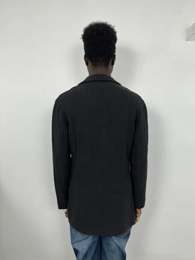 Emporio Armani FW2004 Emporio Armani Black Grey Wool Blazer Suit Jacket Size 42R - 3 Thumbnail