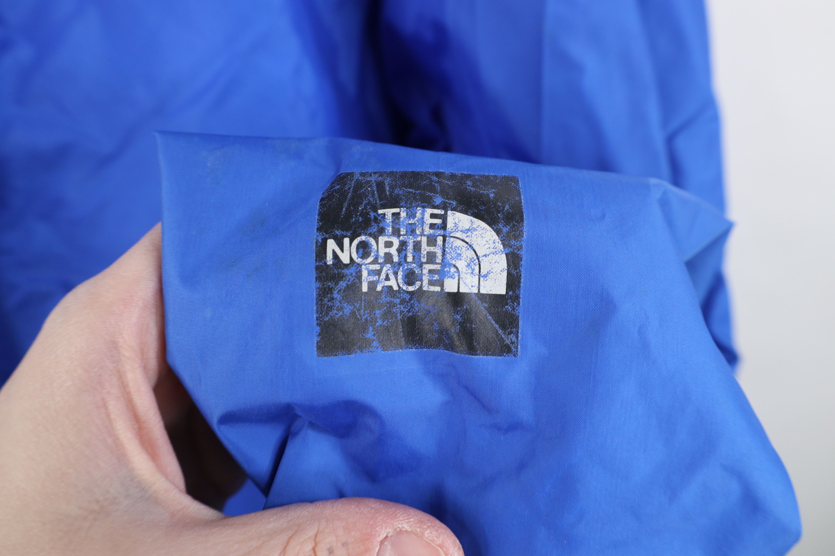 The North Face Vintage 90s The North Face Hooded Rain Jacket Blue USA Size US XL / EU 56 / 4 - 4 Thumbnail