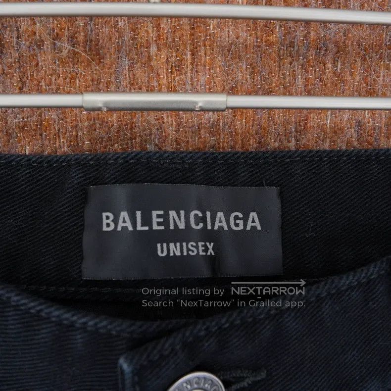 Balenciaga Balenciaga size S Black flared denim pants Size US 27 - 4 Thumbnail