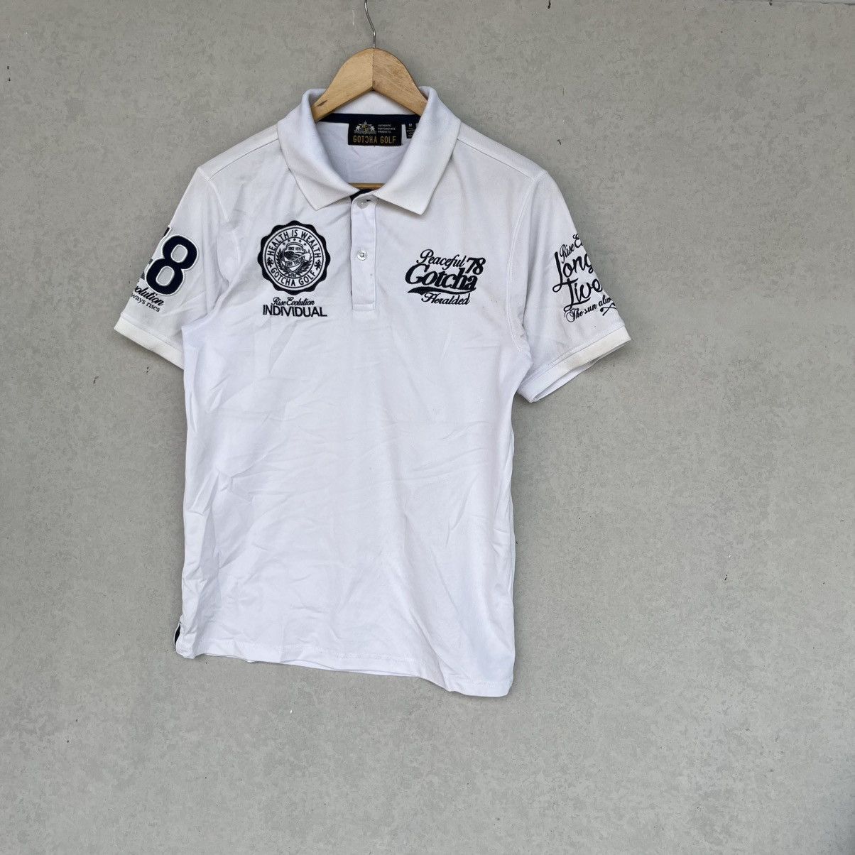 Other Vintage White Polo Shirt With Black Accents Size M Size US M / EU 48-50 / 2 - 2 Thumbnail