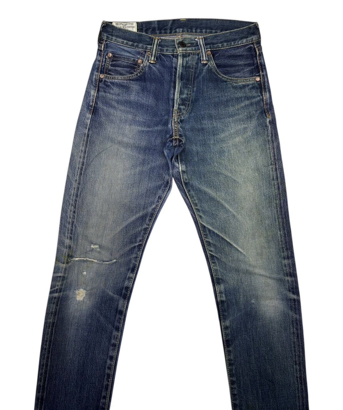 Studio D'Artisan STUDIO D'ARTISAN SELVEDGE DISTRESSED DENIM JEANS Size US 28 / EU 44 - 4 Thumbnail