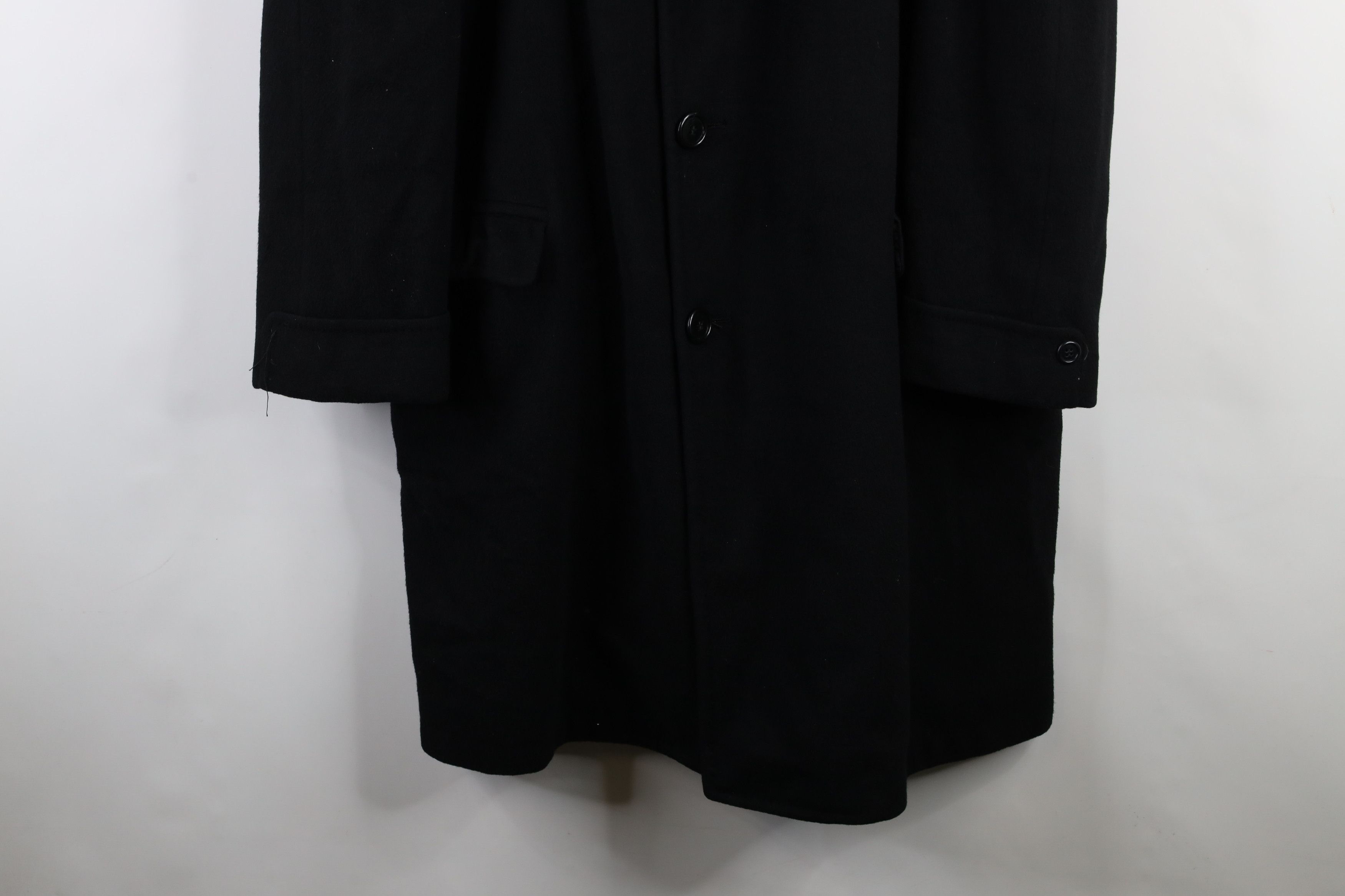 Vintage Vintage 60s 70 Rockabilly Winter Overcoat Jacket Black USA Size US XXL / EU 58 / 5 - 4 Thumbnail