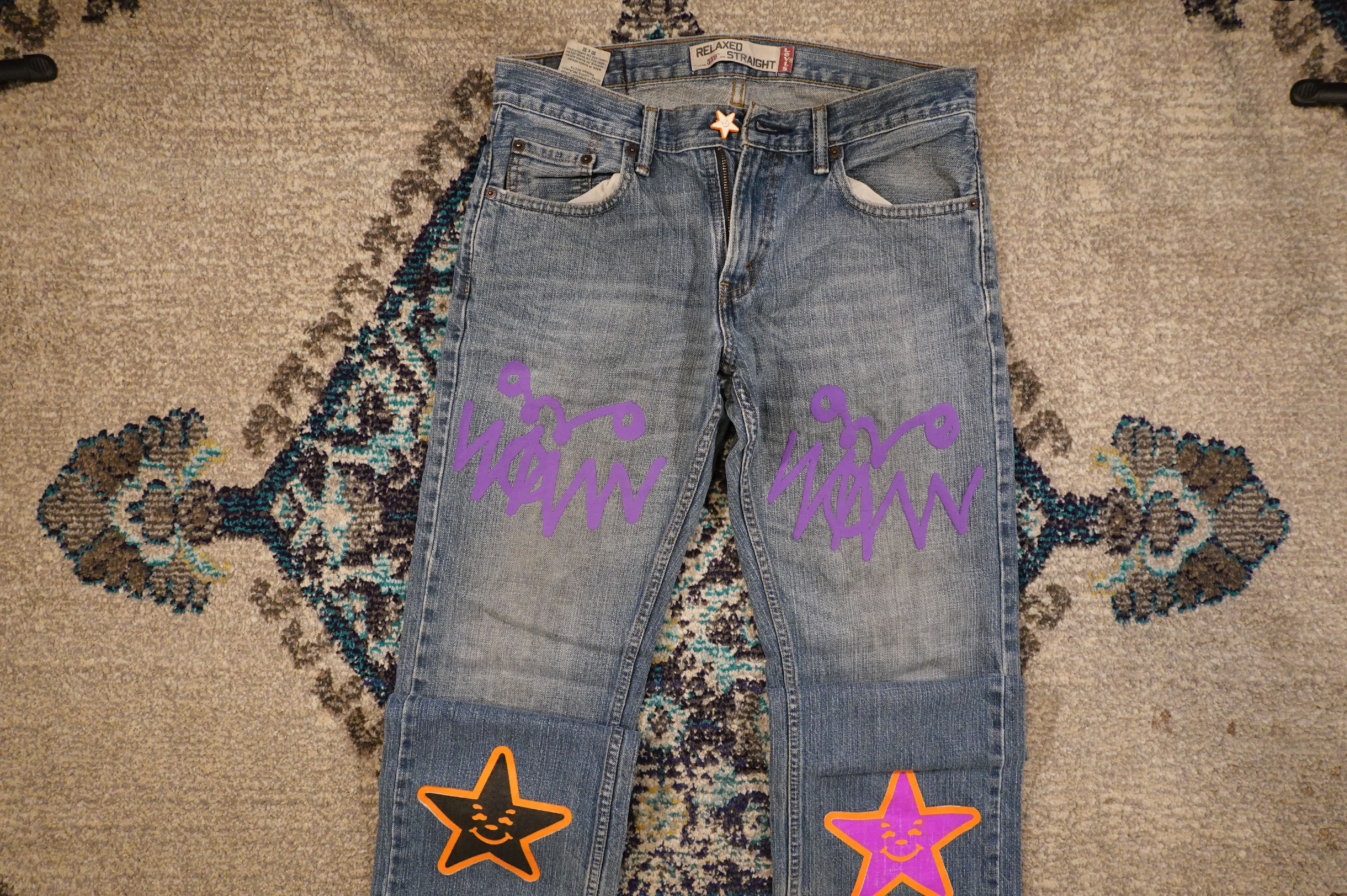Asspizza × Levi's Puff Print Jeans Size US 30 / EU 46 - 1 Thumbnail