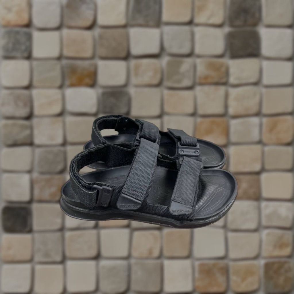 Birkenstock Birkenstock Sandals Mens 8 Tatacoa Futura Black Birko Flor Adjustable Straps Size ONE SIZE - 1 Thumbnail