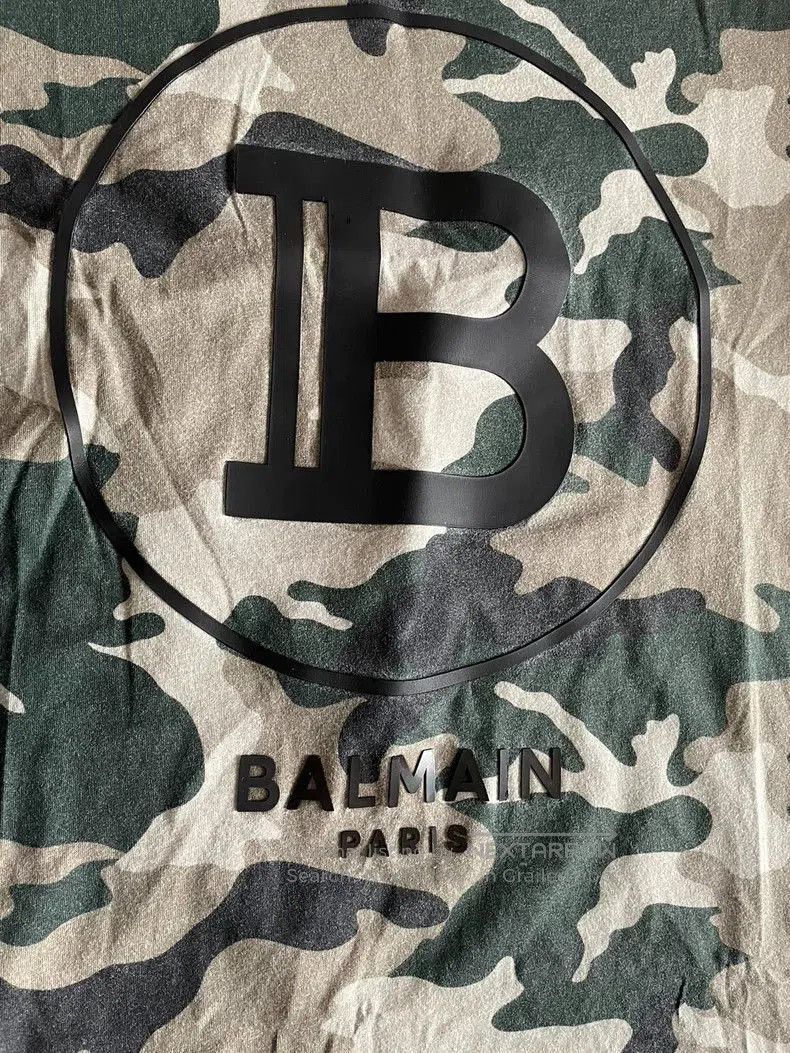 Balmain Balmain Camo Short Sleeve Logo T. Size US XL / EU 56 / 4 - 3 Thumbnail