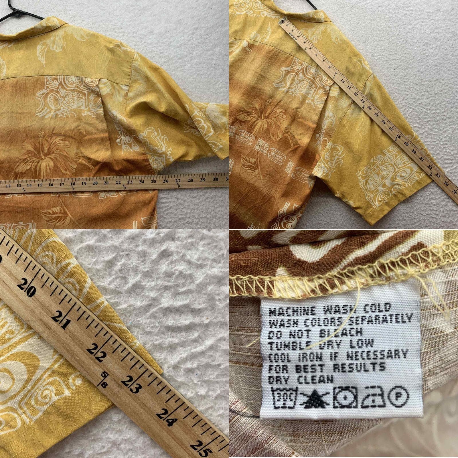 Tommy Bahama Tommy Bahama Shirt Mens XL Hawaiian Silk Tiki Floral Ombre Dad Orange Size US XL / EU 56 / 4 - 8 Thumbnail