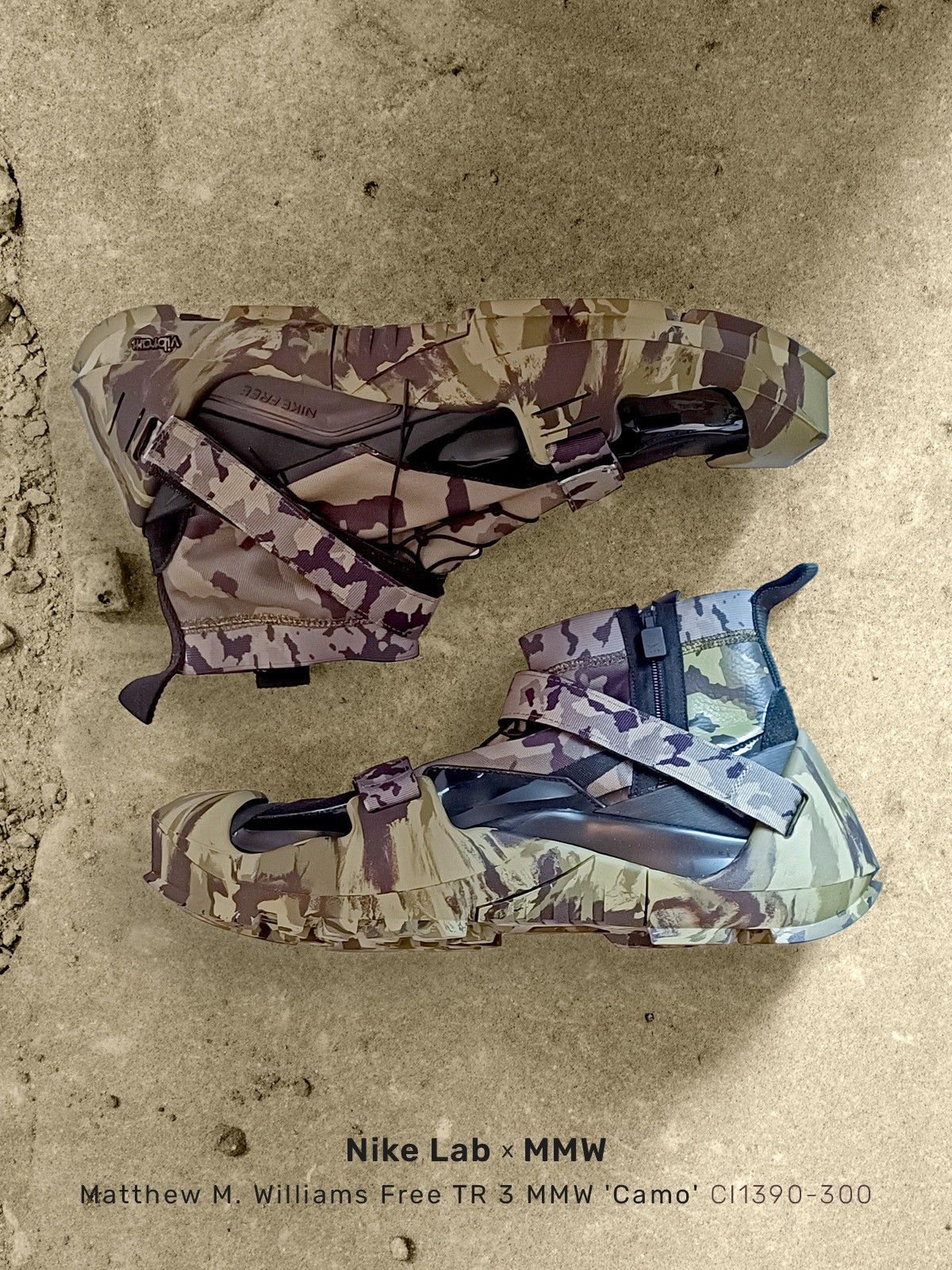 MMW × Nike Nike × MMW Free TR 3 (1017 ALYX 9SM) 🔥 Camo / Vibram Size US 6.5 / EU 39-40 - 1 Thumbnail