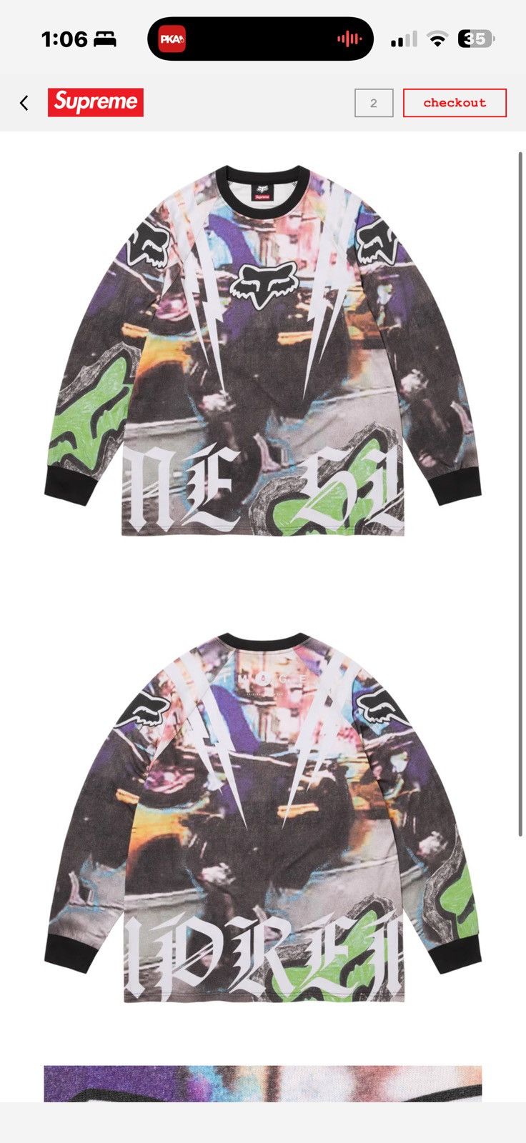 Supreme Supreme fox long sleeve shirt multi medium Size US M / EU 48-50 / 2 - 1 Thumbnail