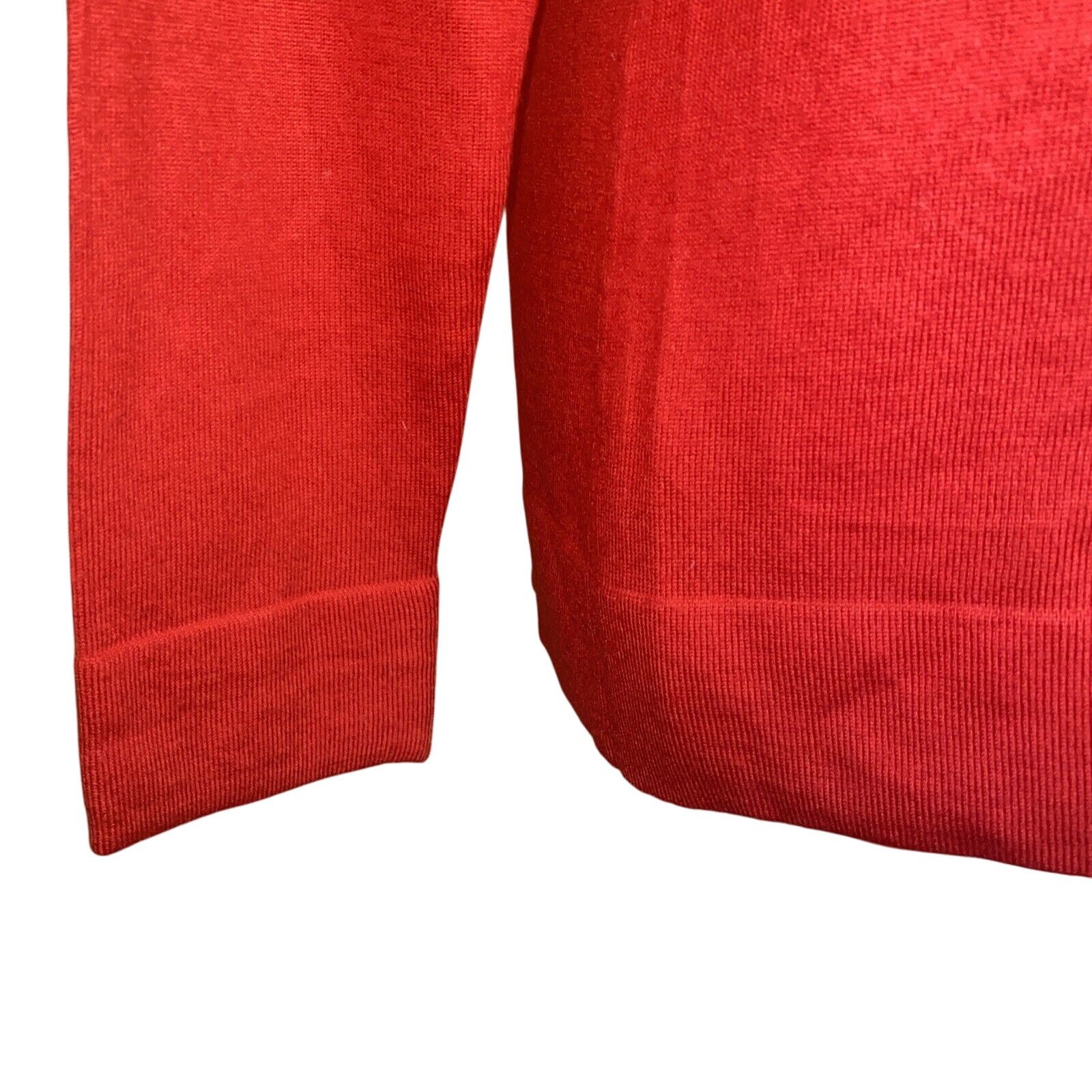 Banana Republic Banana Republic Womens Sweater Medium Red 100% Merino Wool Size M / US 6-8 / IT 42-44 - 3 Thumbnail