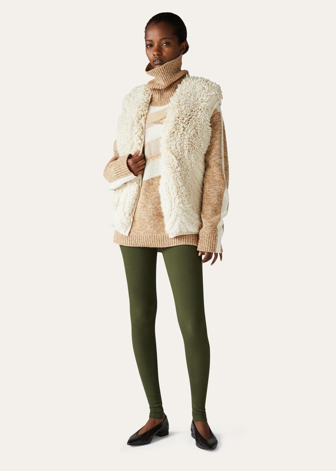 Loro Piana o1srvl11e1224 Rib-knit Cashmere Engelberg Vest in Ivory Size S / US 4 / IT 40 - 5 Thumbnail