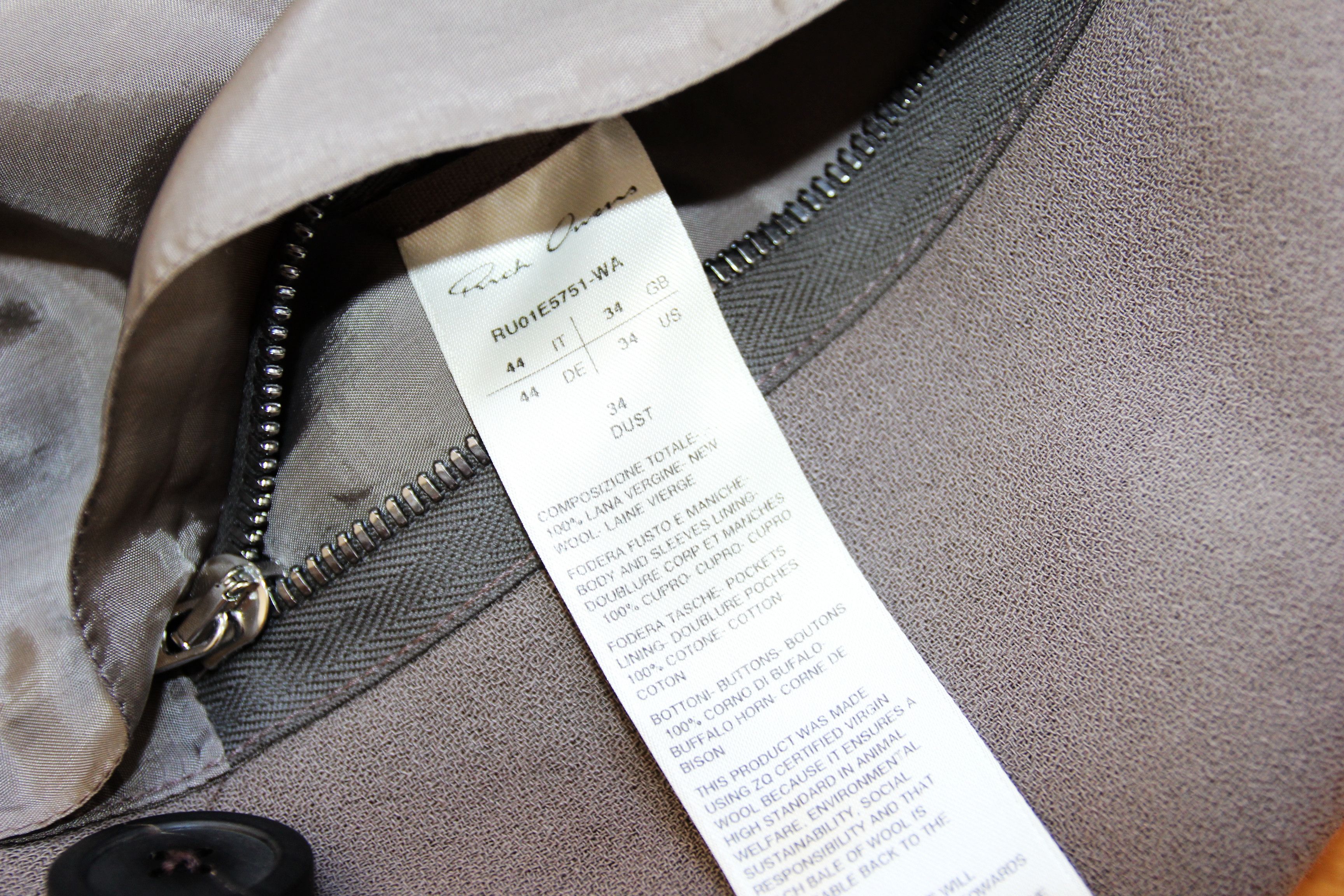 Rick Owens BNWT SS25 RICK OWENS "HOLLYWOOD" ARROWHEAD JMF COAT 44 Size US S / EU 44-46 / 1 - 10 Thumbnail