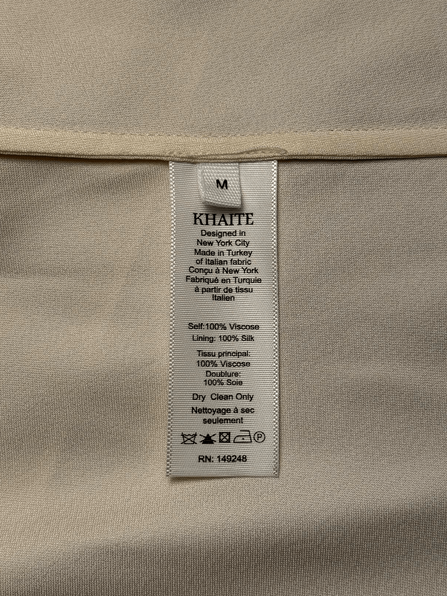 KHAITE Khaite "The Amelia" golden blouse Size M / US 6-8 / IT 42-44 - 3 Thumbnail