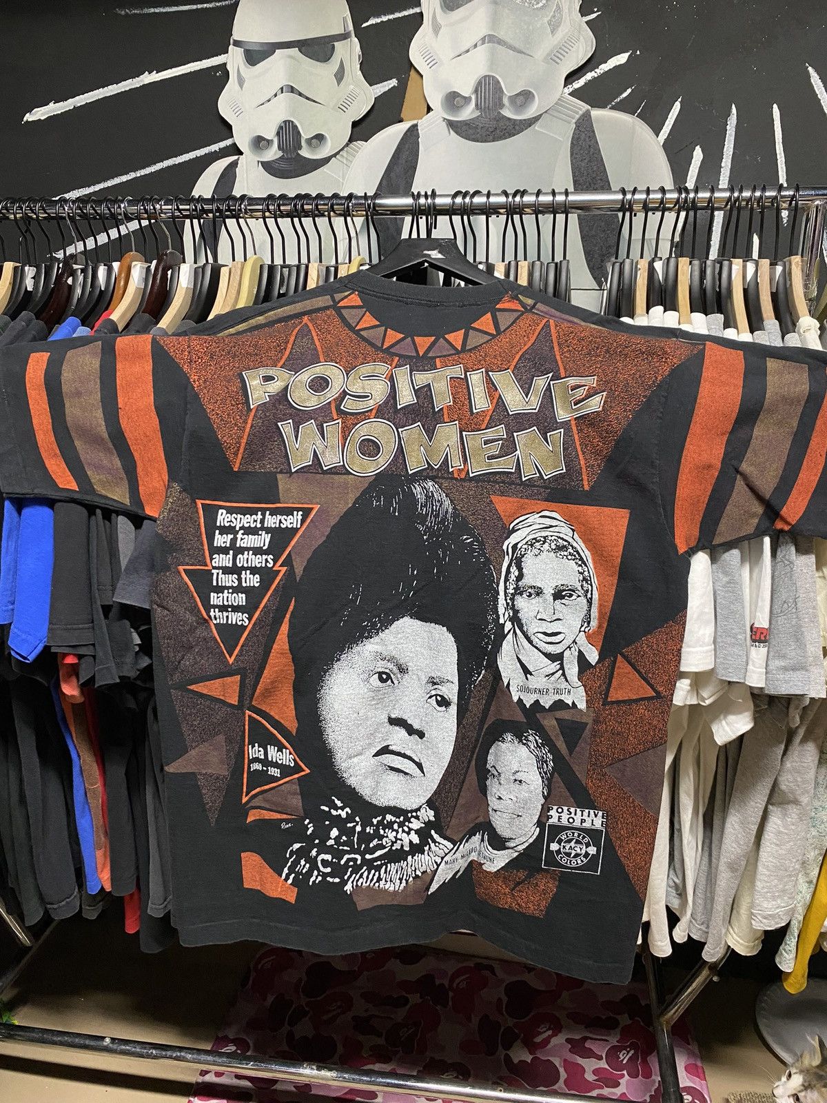 Vintage Vintage 90’s Positive Women T-Shirt Black History Tee XLarge Size US XL / EU 56 / 4 - 4 Thumbnail