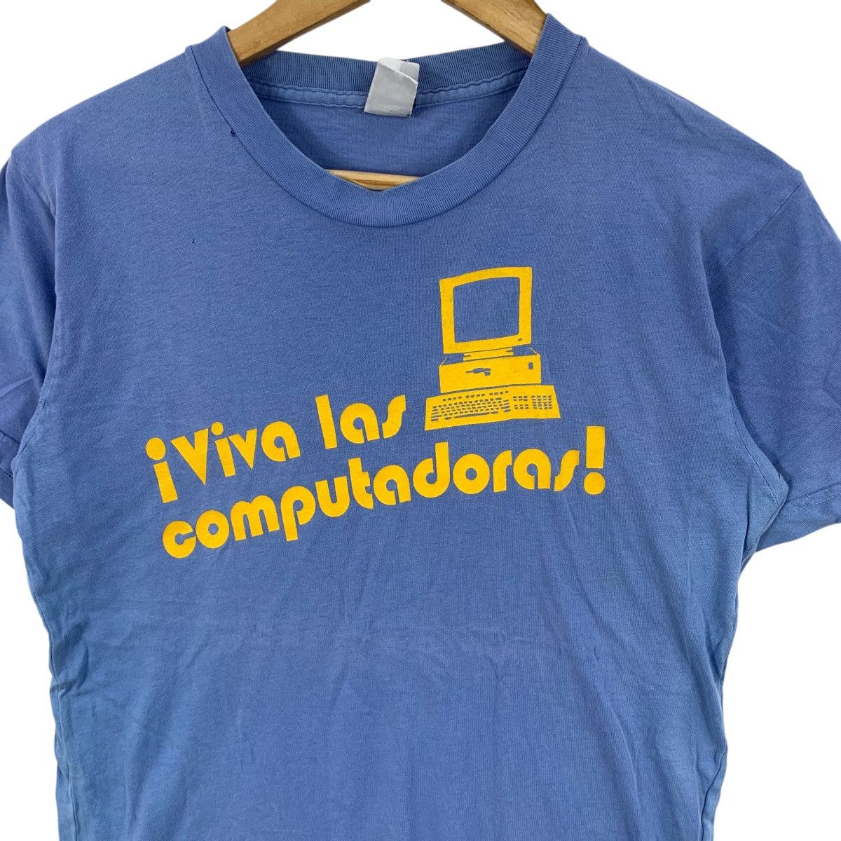 Vintage Vintage 90s VIVA LAS COMPUTADORAS Tech Tee Shirt Top Size US M / EU 48-50 / 2 - 6 Thumbnail