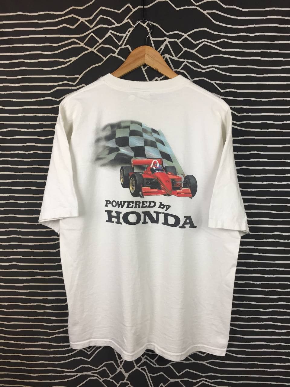 Honda Vtg 00s Powered by Honda F1 IndyCar Racing Promo Tee Size US XL / EU 56 / 4 - 1 Thumbnail