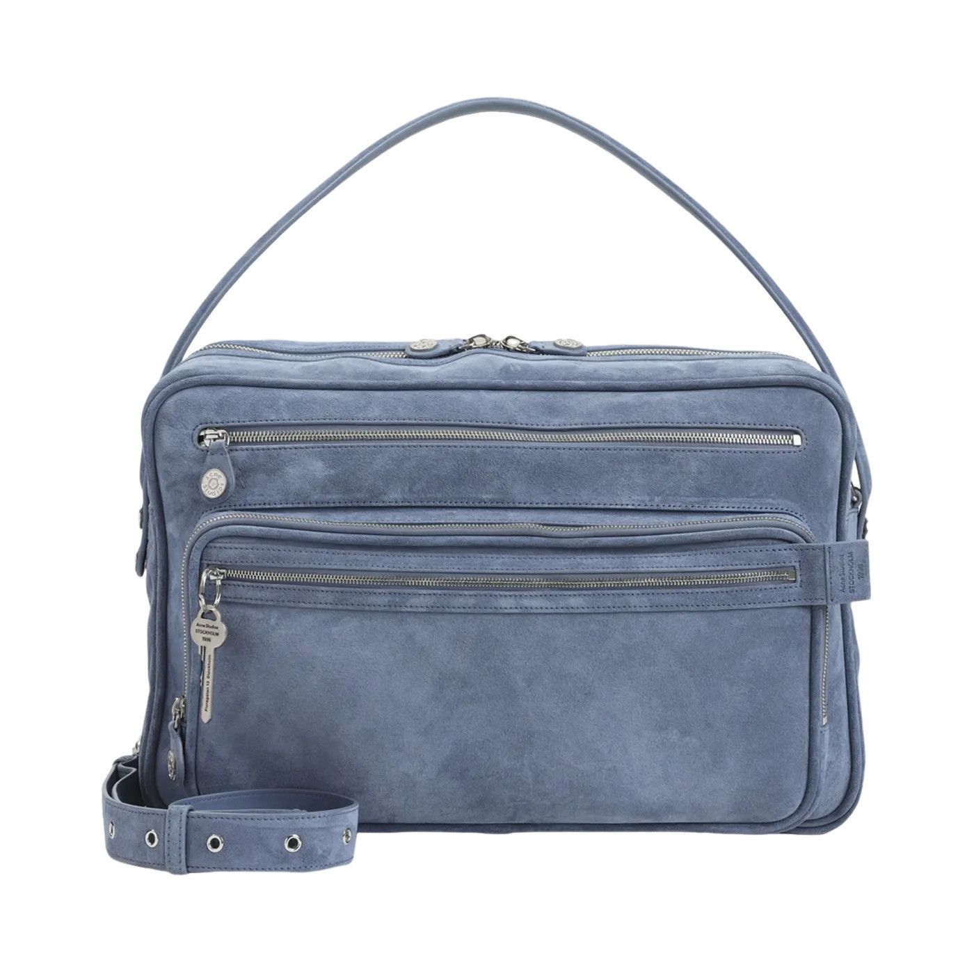 Acne Studios ACNE STUDIOS Camero Denim Blue Suede Shoulder Bag New & Auth Size ONE SIZE - 1 Thumbnail