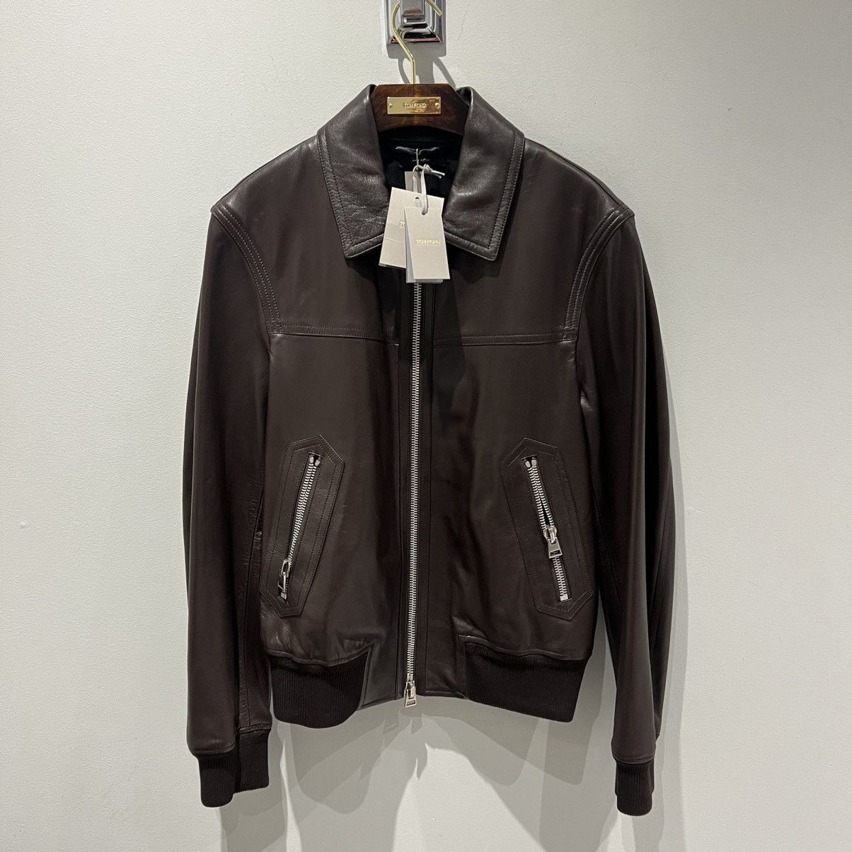 Tom Ford Tom Ford Leather Jacket in Medium Size US M / EU 48-50 / 2 - 1 Thumbnail