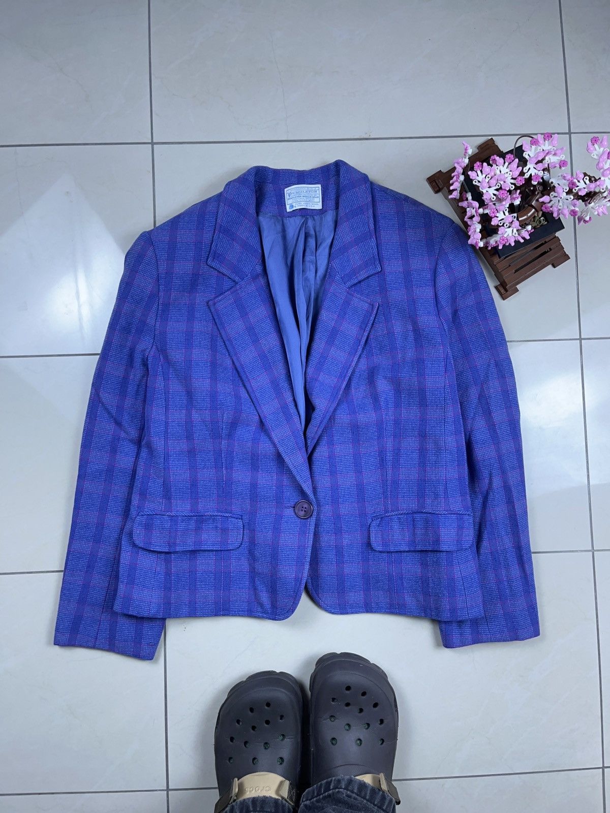 Pendleton ➕ vintage light purple 80s Pendleton made in usa blazer Size L / US 10 / IT 46 - 1 Thumbnail
