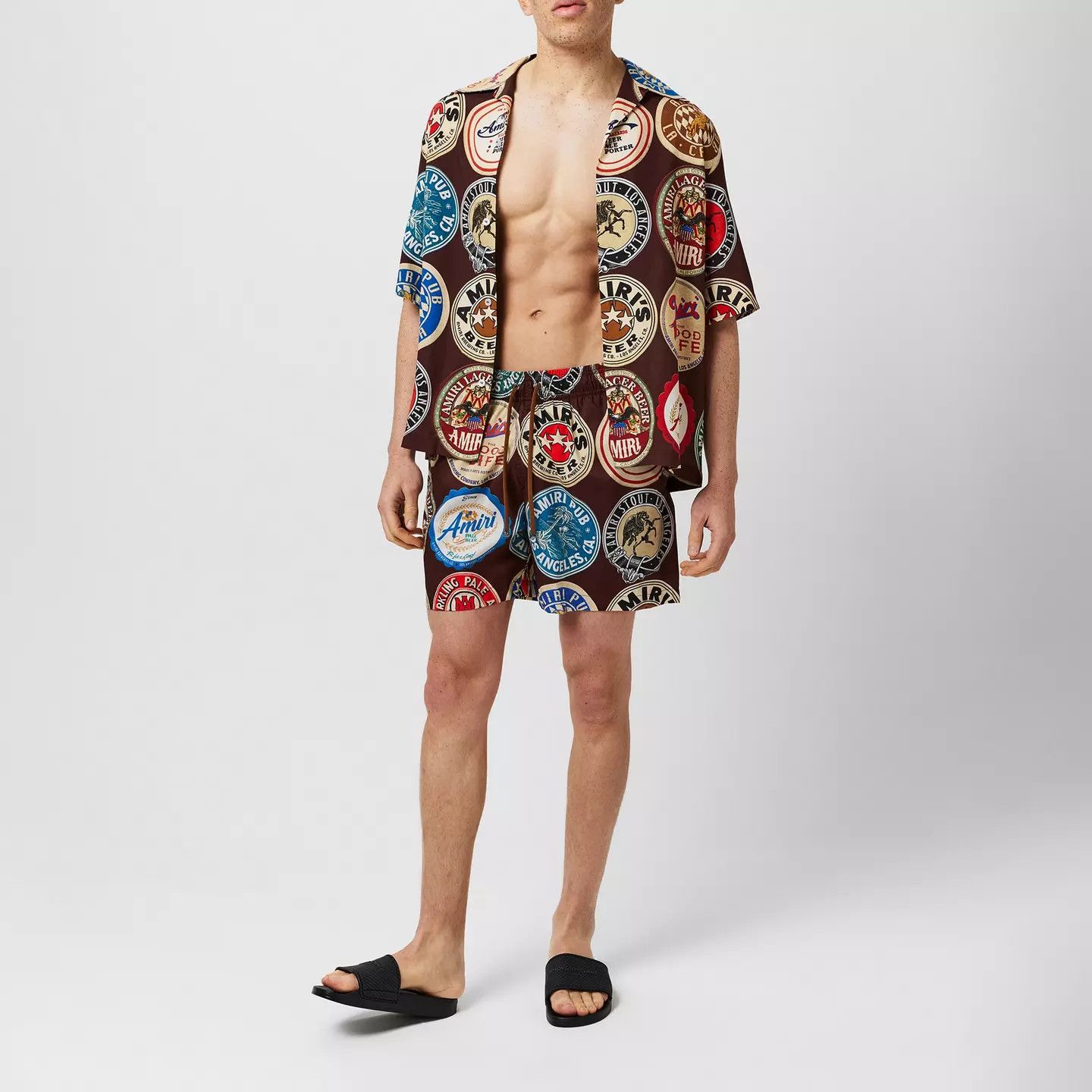 Amiri o1g2r1mq0426 Coaster Swim Shorts in Multicolor Size US 30 / EU 46 - 5 Thumbnail