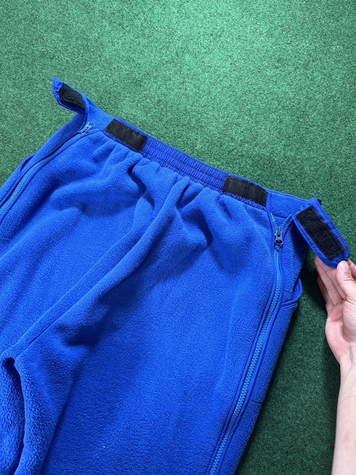L.L. Bean × Vintage Vintage 90s L.L Bean Blue Fleece Ski Snow Jogger Sweatpants Size US 30 / EU 46 - 6 Thumbnail