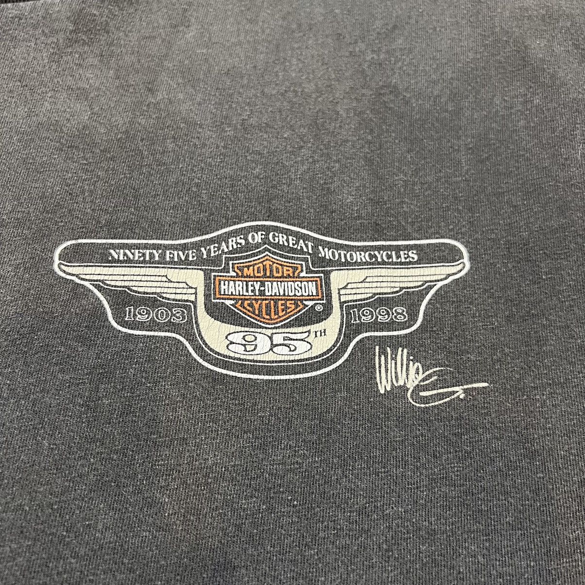 Vintage 1998 Faded Harley Davidson Willie G T shirt Size US XL / EU 56 / 4 - 4 Thumbnail