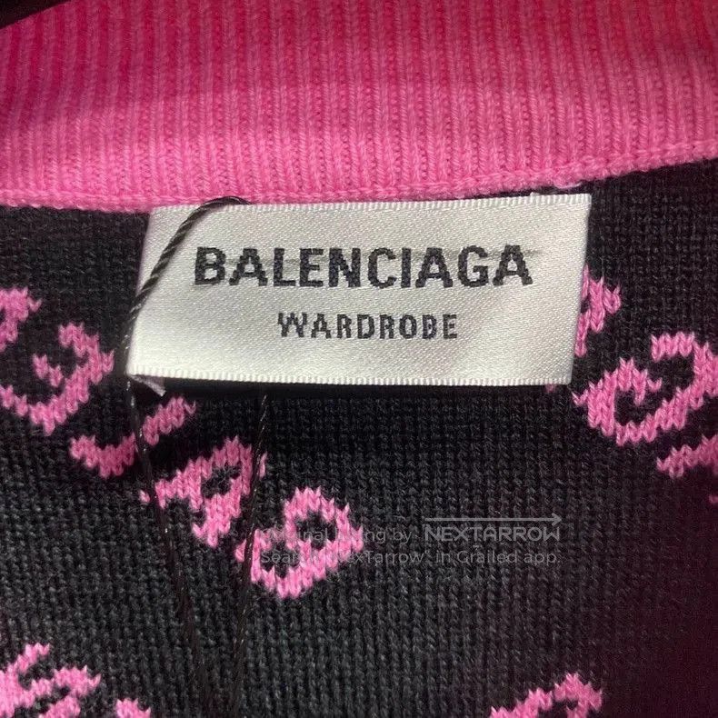 Balenciaga Balenciaga Pink Logo Print Sweater. Size US XS / EU 42 / 0 - 5 Thumbnail