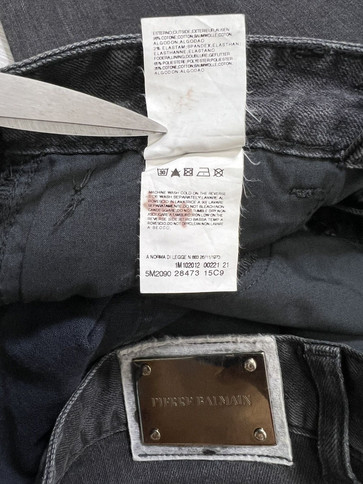 Pierre Balmain Pierre Balmain - Washed Zip Pocket Ankle Zip Biker Jeans Size US 32 / EU 48 - 16 Thumbnail