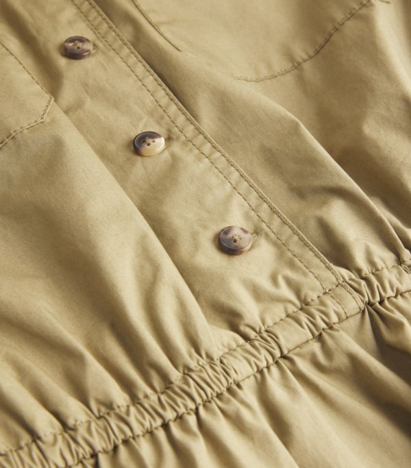 Tory Burch o1s22i1n1024 Mini Poplin Chemisier Dress in Khaki Size XS / US 0-2 / IT 36-38 - 5 Thumbnail