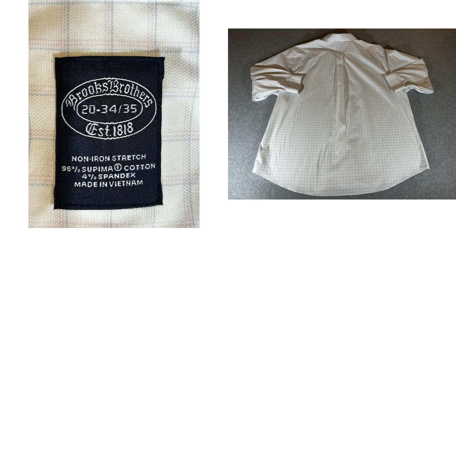 Brooks Brothers VINTAGE? Brooks Brothers Shirt Men 3XL Tall White Long Sleeve Non Iron Supima Cotton 3XLT Size US XXL / EU 58 / 5 - 8 Thumbnail