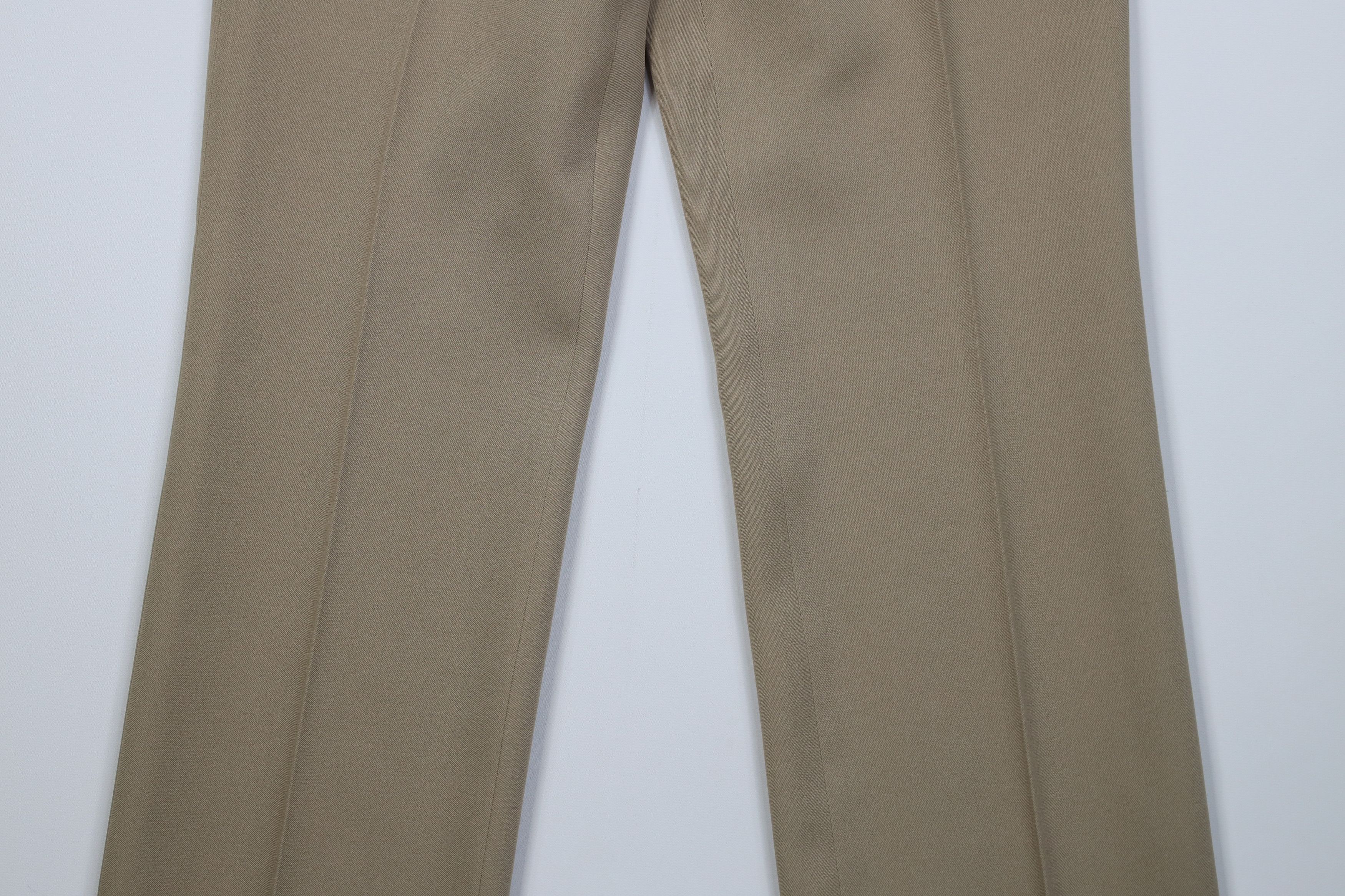Vintage Vintage 70s Streetwear Flared Wide Leg Chino Pants Beige USA Size US 34 / EU 50 - 3 Thumbnail