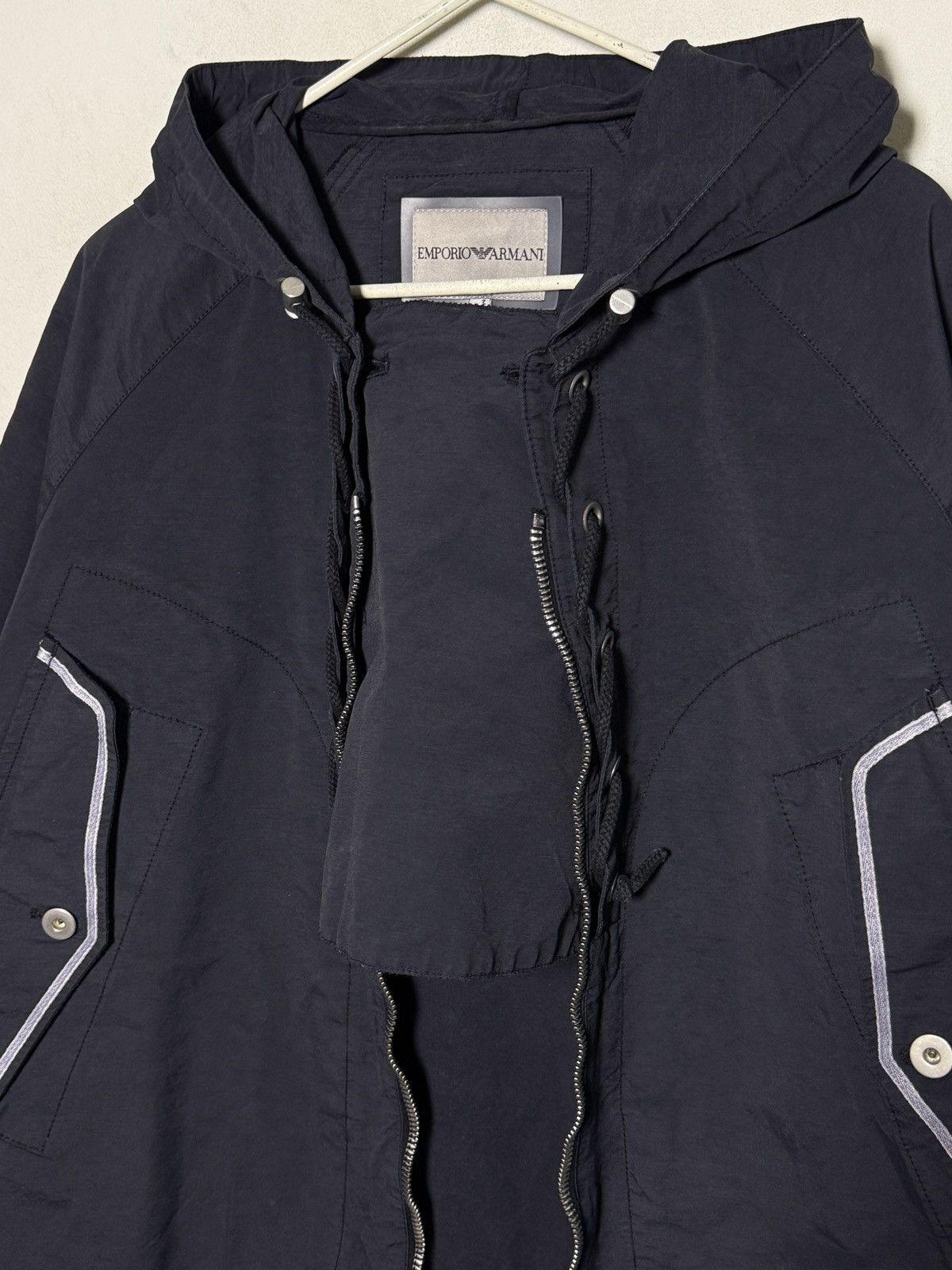 Giorgio Armani Armani shimmer nylon multipocket light smock jacket Size US XL / EU 56 / 4 - 16 Thumbnail