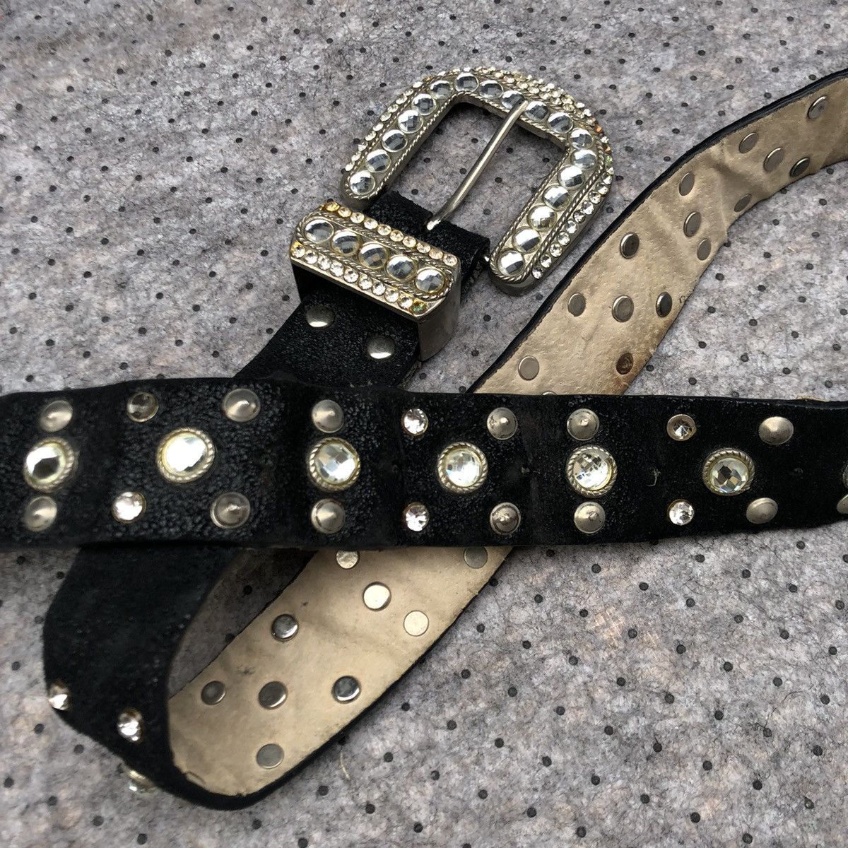 Japanese Brand Vintage like B.B. Simon belt Crystals Studded Size ONE SIZE - 4 Thumbnail