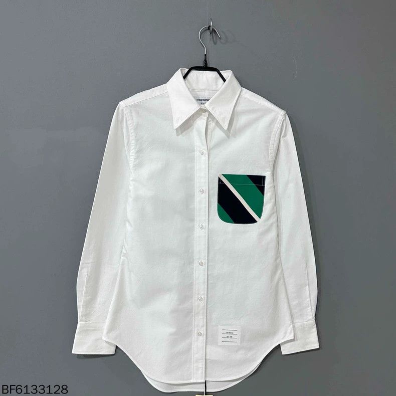 Thom Browne Thom Browne Printed pocket lapel button long sleeve shirt Size M / US 6-8 / IT 42-44 - 1 Thumbnail