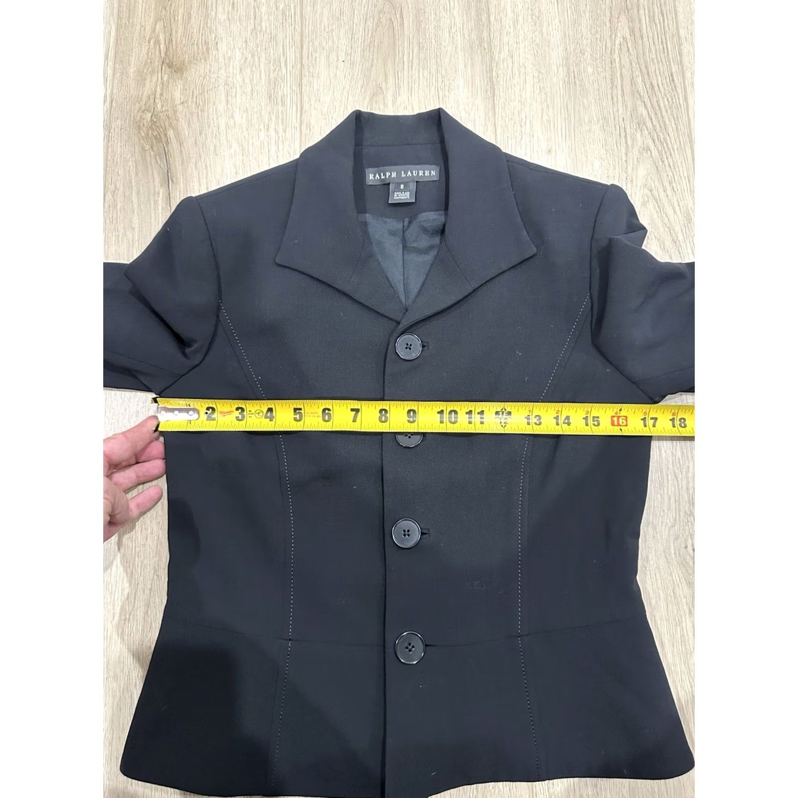Ralph Lauren VINTAGE Ralph Lauren Black Label Wool Blend Stretch Blazer Jacket Women Sz 8 Black USA Wool Blend Blazer Men's? Size M / US 6-8 / IT 42-44 - 6 Thumbnail