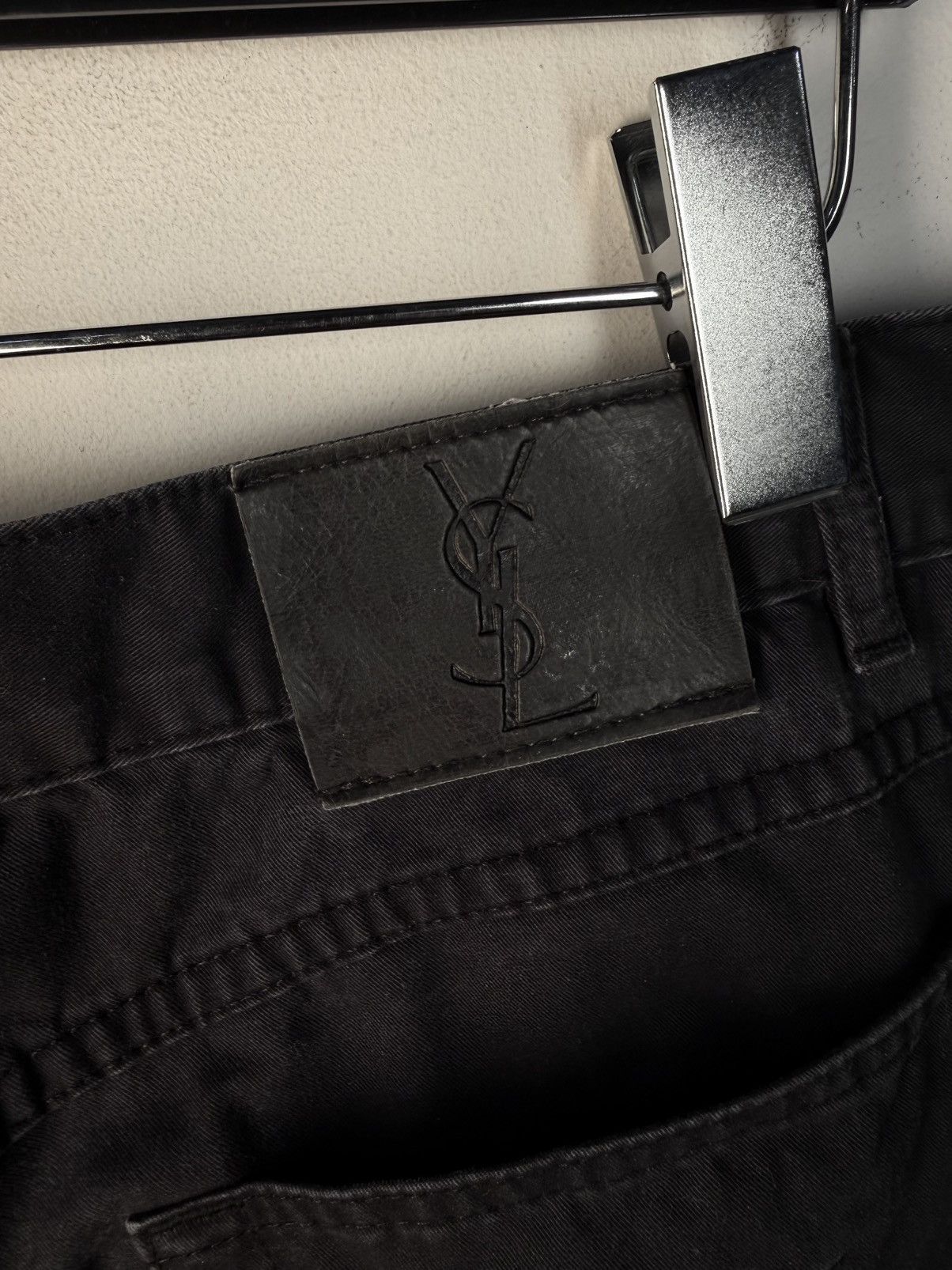 Yves Saint Laurent 40x30 YSL Jeans Black Denim Pants Cotton Casual Vintage y2k Size US 40 / EU 56 - 5 Thumbnail