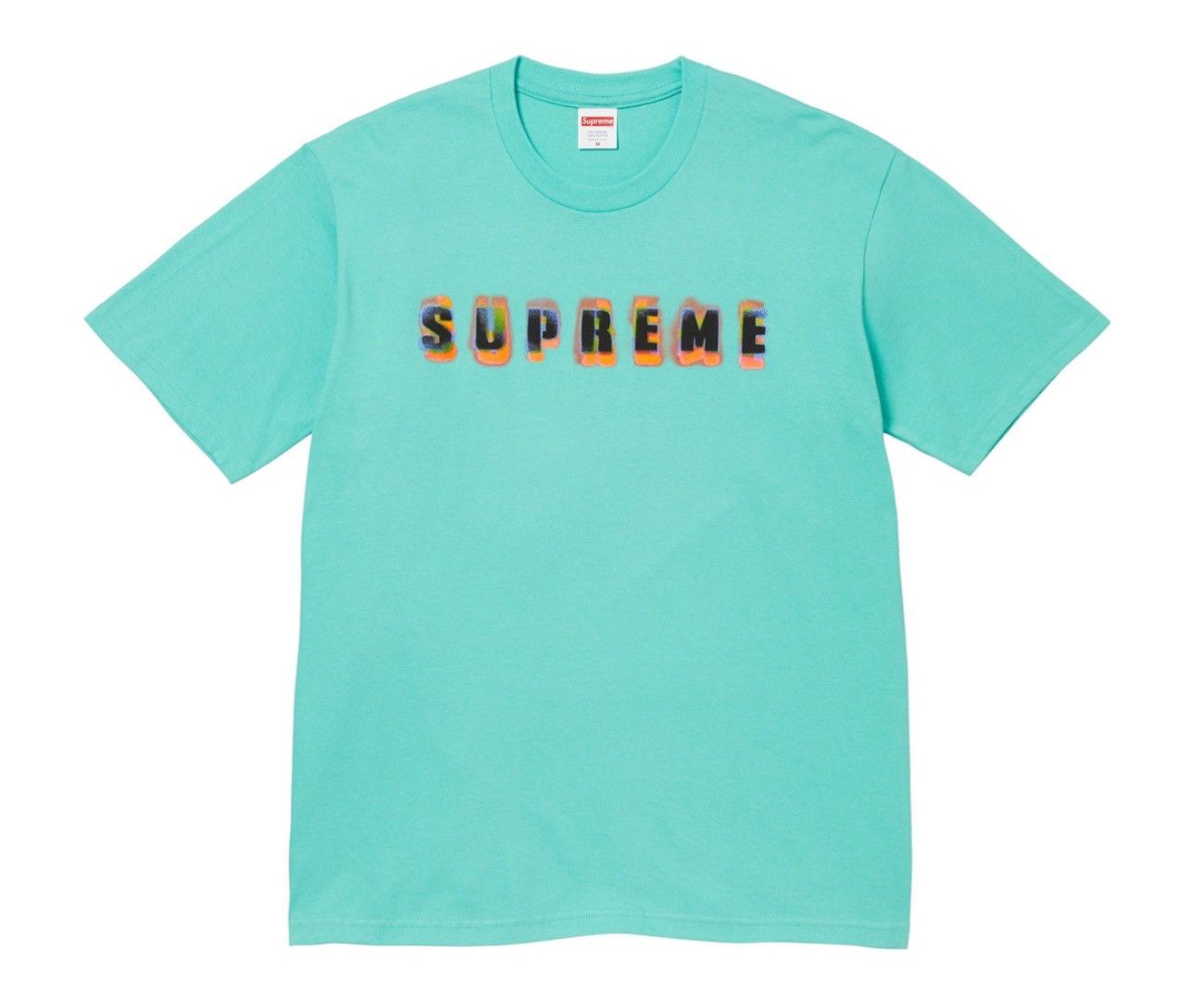 image of Supreme Stencil Tee in Blue, Men's (Size XL)