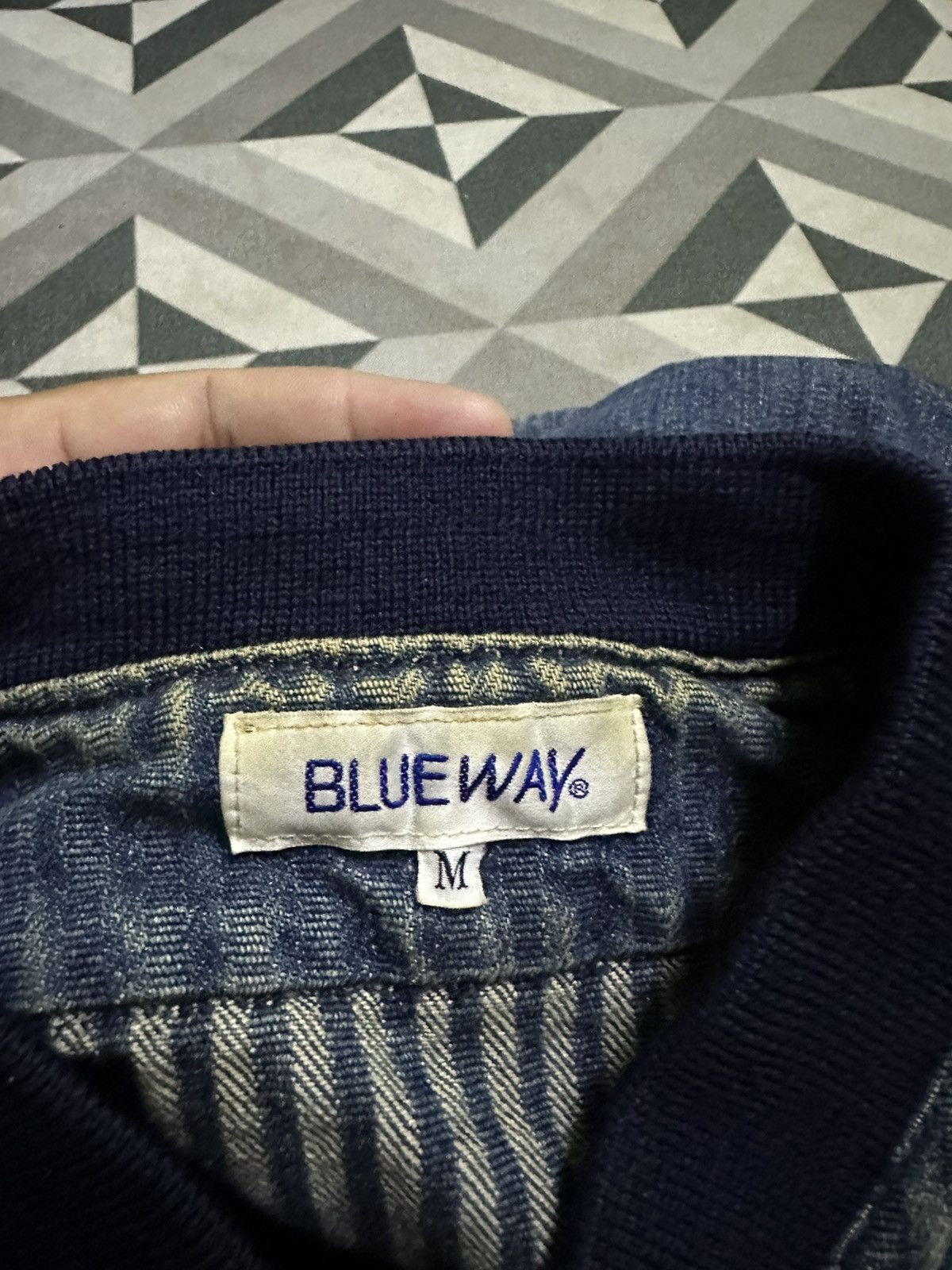 Japanese Brand Blue way denim bomber jacket Size US M / EU 48-50 / 2 - 7 Thumbnail