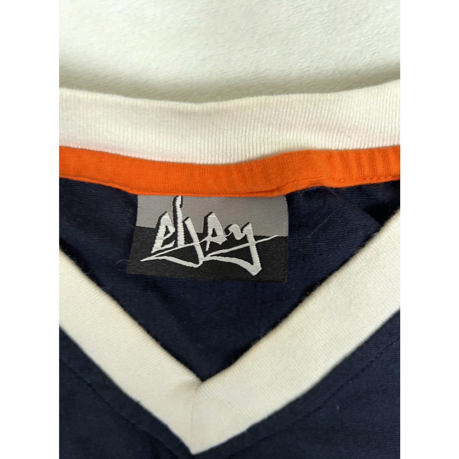 Vintage VINTAGE EJay V-Neck Long Sleeve Shirt Mens L Blue Football Graphic Print 90s Hip Hop Sports Mens Size US L / EU 52-54 / 3 - 3 Thumbnail