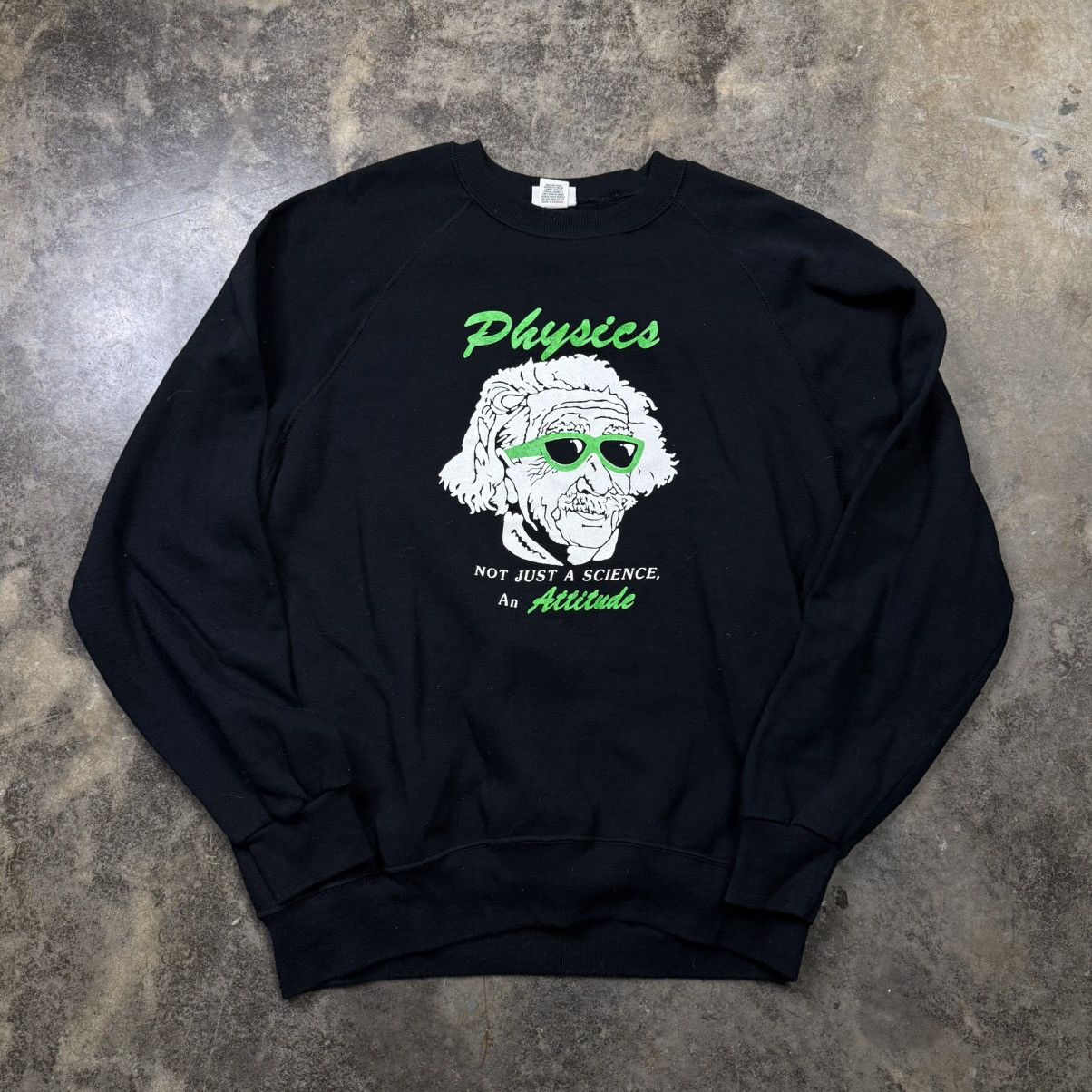 Vintage vintage albert Einstein science funny baggy sweatshirt Size US XXL / EU 58 / 5 - 1 Thumbnail
