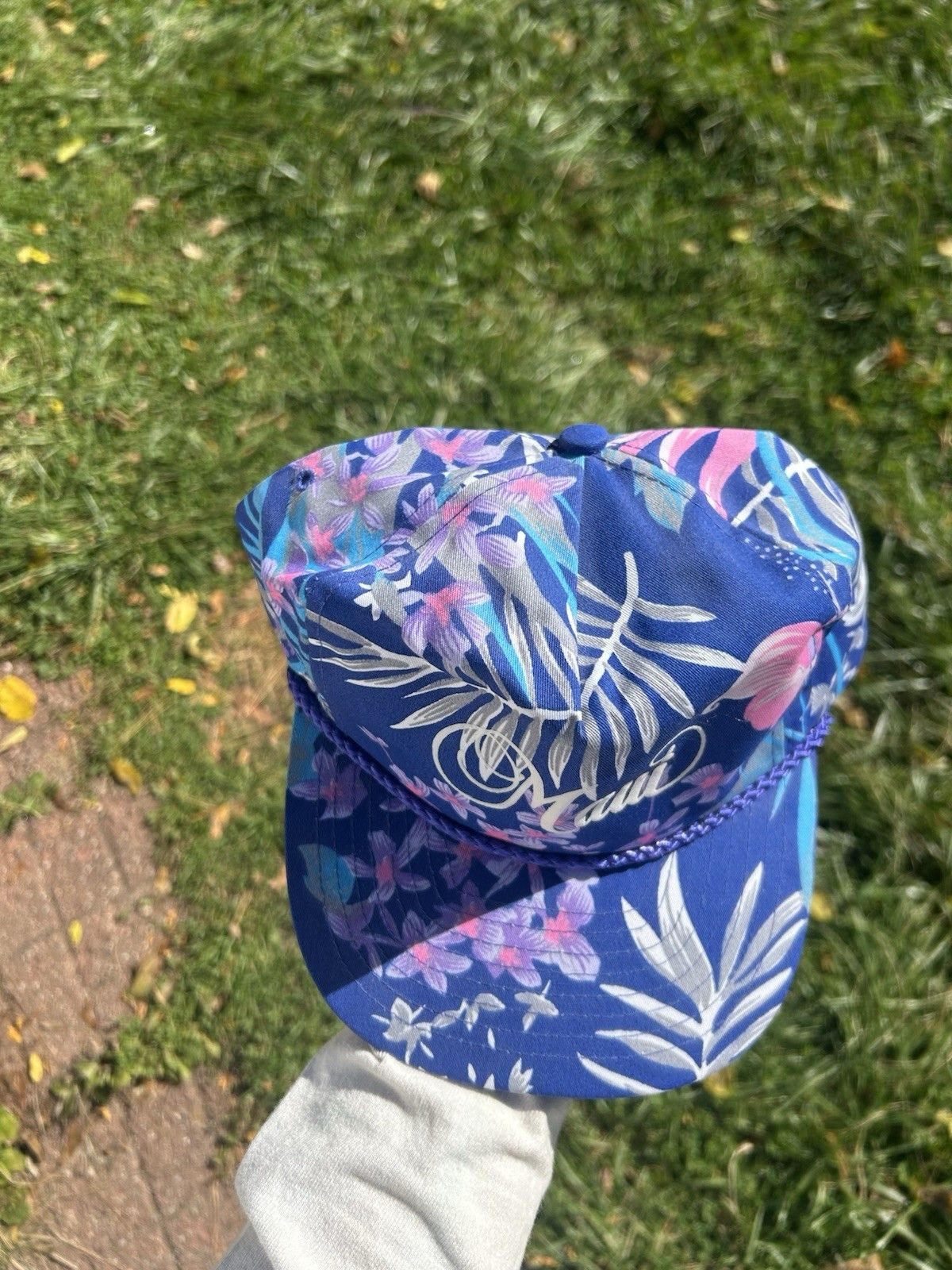 Vintage Vtg SnapBack hat Maui Hawaii floral tropical beach island Size ONE SIZE - 3 Thumbnail